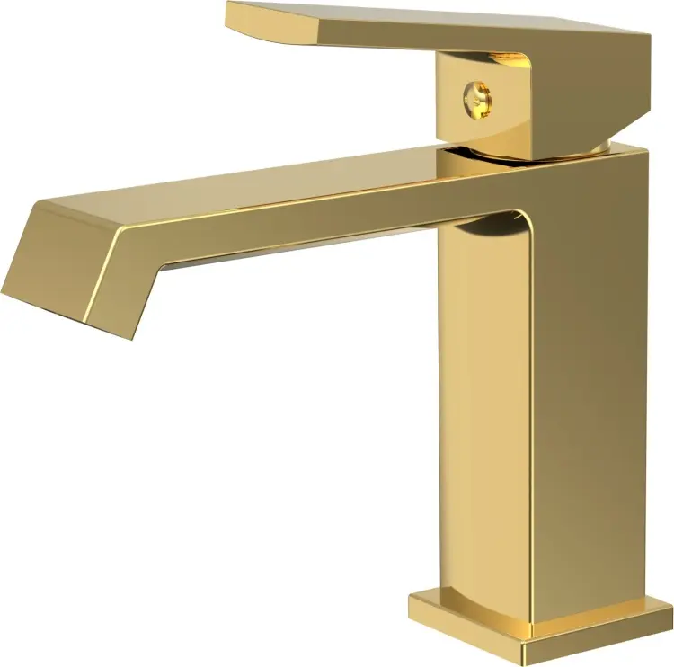 Смеситель для раковины Haiba HB10575-5 золотой купить,NaN