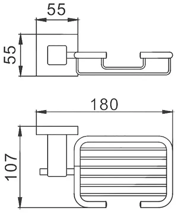 Haiba мыльница HB8902-1 1 шт, нержавеющая сталь