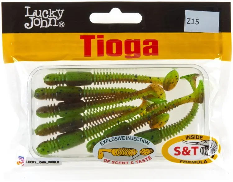 Мягкая приманка Lucky John Tioga 2.9 140103-Z15 7 шт 74 мм Z15