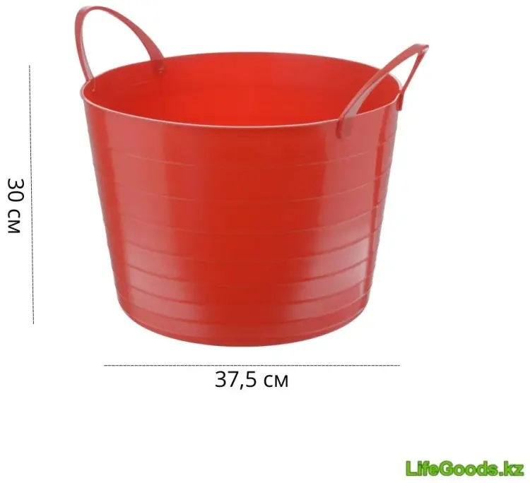 LifeGoods.kz корзина универсальная 37.5x37.5x30 см, пластик купить,NaN