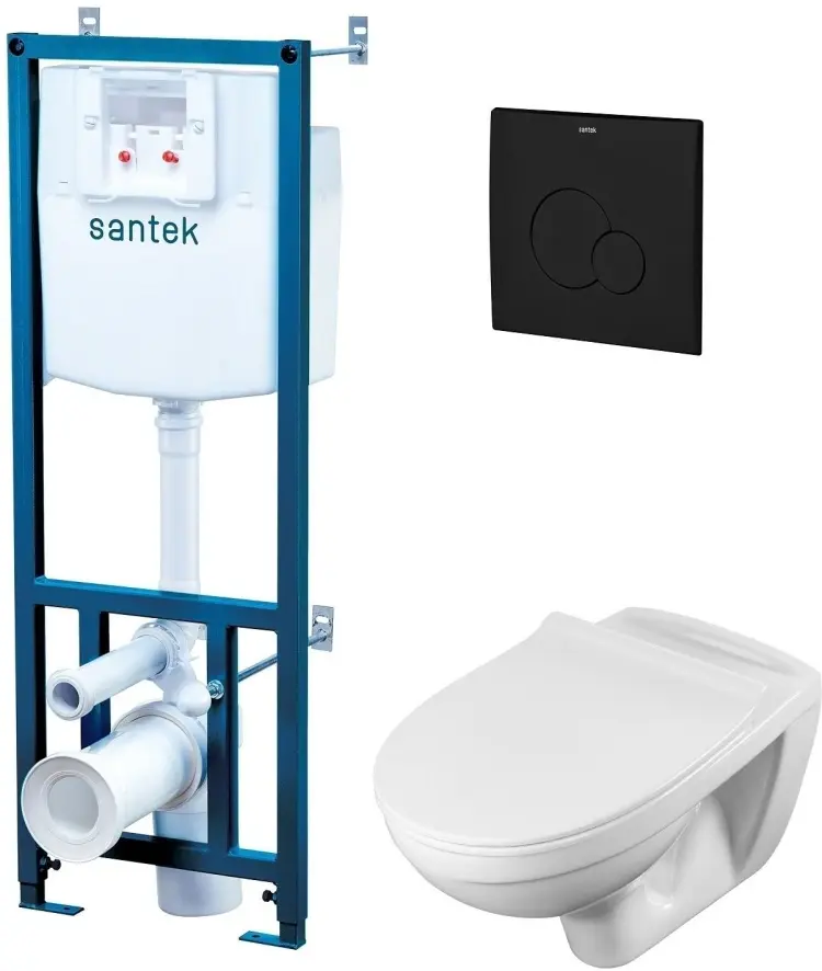 Santek унитаз с инсталляцией 1WH501775, санкерамика купить,NaN