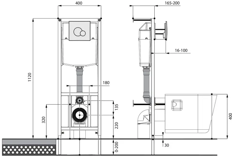 Santek унитаз с инсталляцией 1WH501775, санкерамика купить,NaN