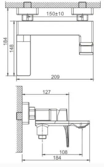 Смеситель для ванны Belz White House BELZ B60709, латунь, цвет хром купить,NaN