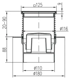 MCH трап F1421L (11х11 см) купить,NaN