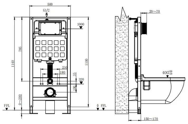 Nuca рамная инсталляция N5108P2703GG купить,NaN