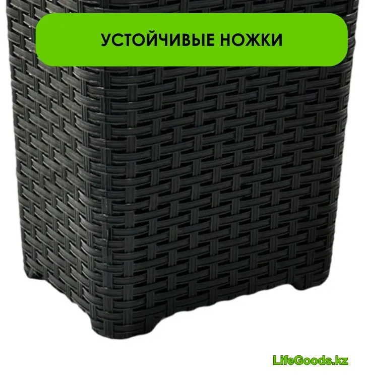 LifeGoods.kz корзина для белья 39x30x53 см, пластик купить,NaN