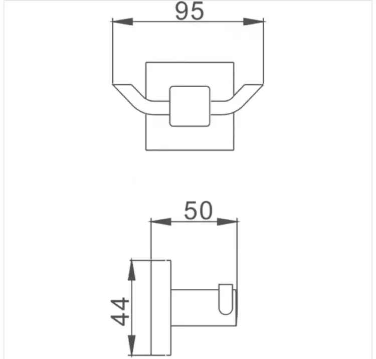 Haiba крючок HB8905-2 1 шт, металл