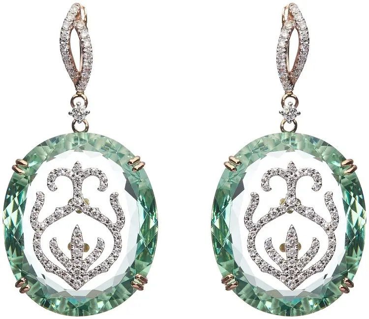 Серьги Casato ORX-1233BTHPRA-P вес 6.91 г золото, бриллиант, празиолит - ForteMarket Серьги Casato ORX-1233BTHPRA-P вес 6.91 г золото, бриллиант, празиолит купить,3160000
