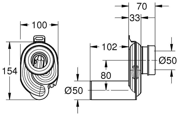 Сифон Grohe 39732000 50 мм купить,40000