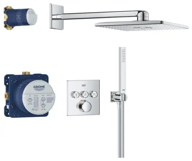 Grohe душевая стойка Термостат SmartControl на 3 выхода, SmartBox, абс-пластик купить,NaN