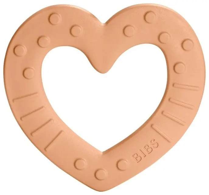 Прорезыватель грызунок BIBS Baby Bitie Heart Peach