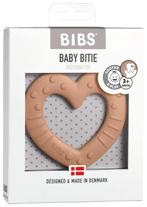 Прорезыватель грызунок BIBS Baby Bitie Heart Peach