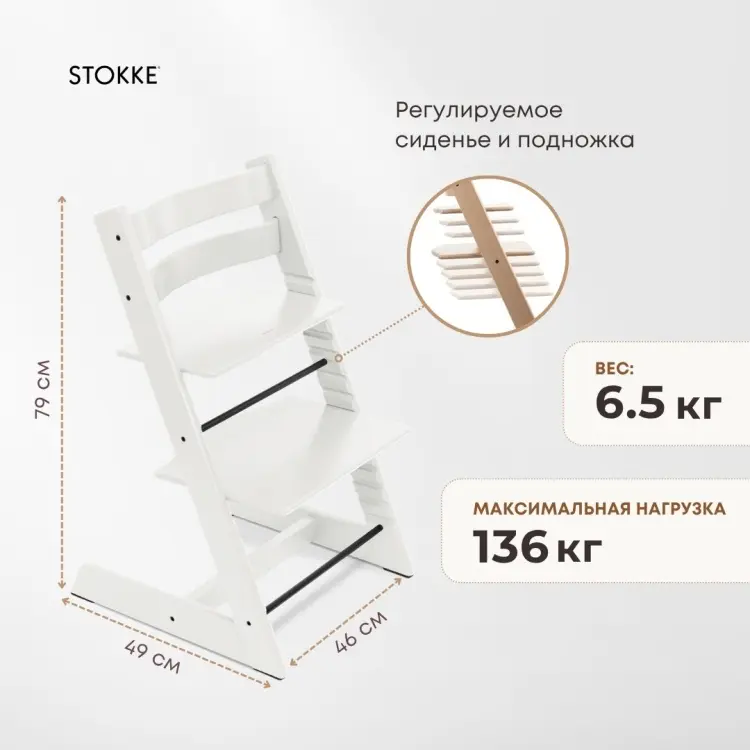Stokke Tripp Trapp белый