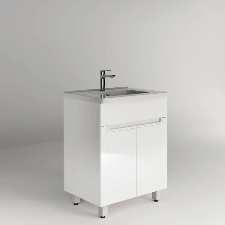 Тумба с раковиной Saniteco Оникс, 60x70x45 см, белый - ForteMarket Тумба с раковиной Saniteco Оникс, 60x70x45 см, белый купить,NaN