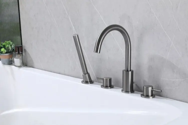 Смеситель для ванны Abber Wasser Kreis AF8113NG, латунь, цвет никель купить,NaN