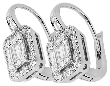 Серьги Crivelli 035-VE25877 вес 6.2 г золото, бриллиант купить,NaN