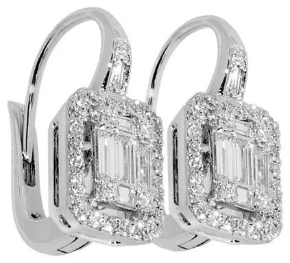 Серьги Crivelli 035-VE25877 вес 6.2 г золото, бриллиант купить,NaN