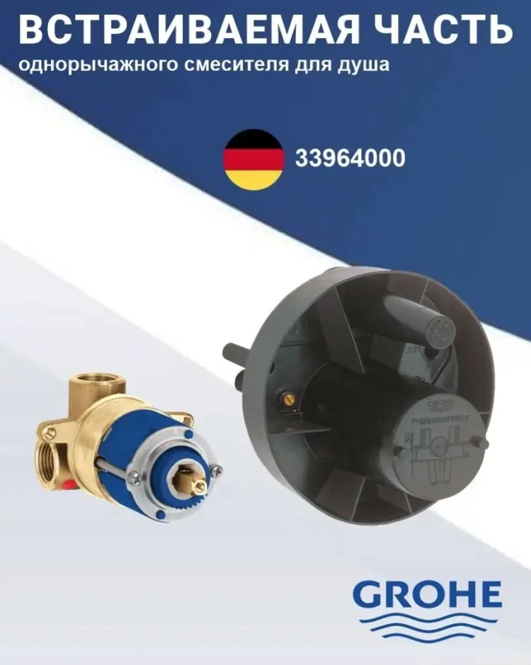 Grohe скрытая часть смесителя для душа Ondus 33964000 купить,NaN