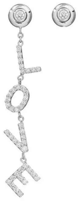 Серьги-цепочки Crivelli 216-CR831-W вес 4.8 г золото, бриллиант купить,1331000