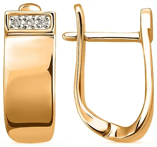Серьги КРИСТАЛЛ NM46900226773 вес 3.52 г золото, фианит купить,239360