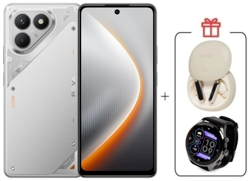 Смартфон Tecno Pova 7 Neo 8/128GB Magic Silver + подарок купить,NaN