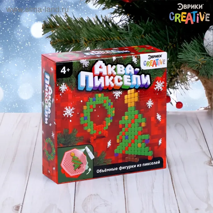 Мозаика Эврики Елка и венок аква 60 шт купить,NaN