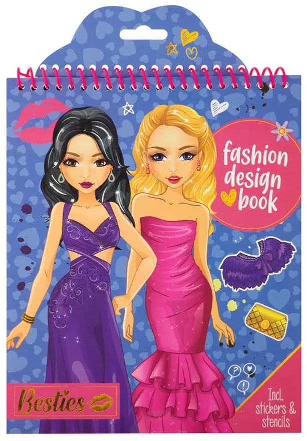 Книга модельера Besties синяя, 24*20 см, 20 листов купить,NaN