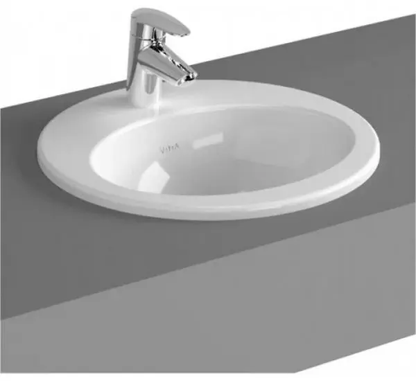 Раковина VitrA S20 5466B003-0001 врезная круглая 42.5х42.5 см, фаянс купить,NaN