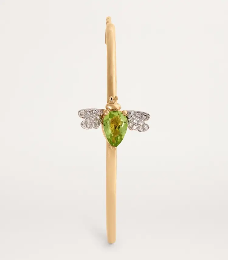 Моносерьга Bee Goddess PTKMHTARIPRDGKP вес 3.75 г золото, бриллиант, перидот купить,859000
