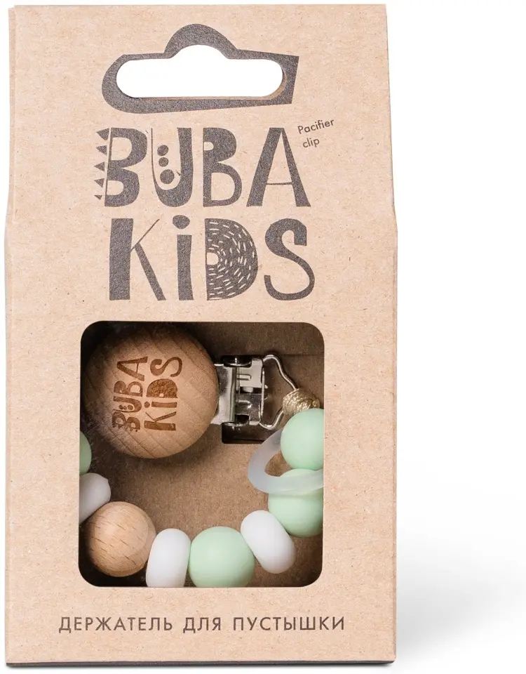Держатель для пустышки BUBA KIDS Зефир Фисташка, мультиколор купить,NaN
