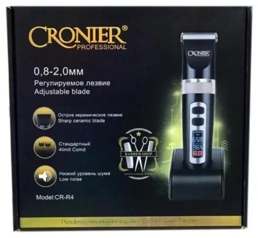 Cronier машинка для стрижки CR-r4 черный, серебряный купить,NaN