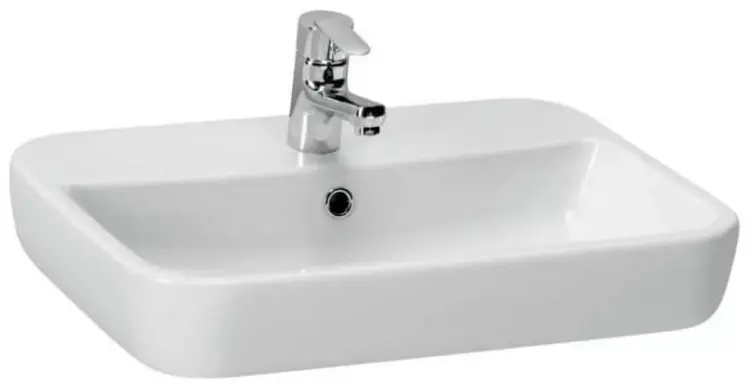 Раковина Cersanit Caspia 60 Square накладная прямоугольная 59.50х42 см, фаянс купить,NaN
