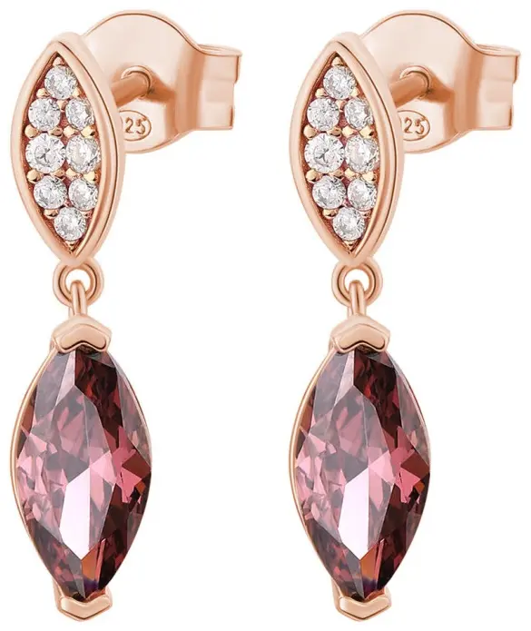 Серьги-цепочки Rosato RZGA49 вес 2.45 г серебро, фианит, родолит купить,NaN