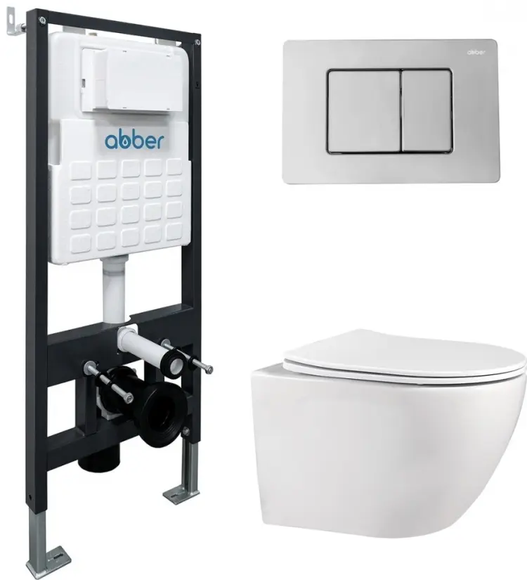 Abber унитаз с инсталляцией AC1100-AC0105-AC0120, керамика
