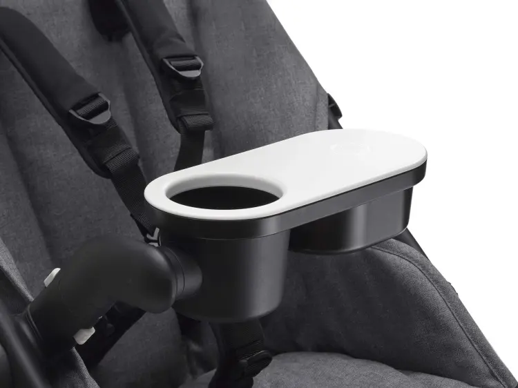 Подстаканник для коляски Bugaboo черный, белый