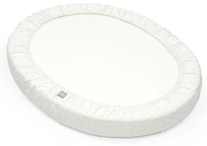 Простыня Stokke 599503, хлопок, белый, серый