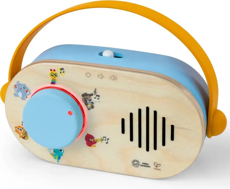 Музыкальная игрушка Hape "Ретро" Радио дерево купить,NaN