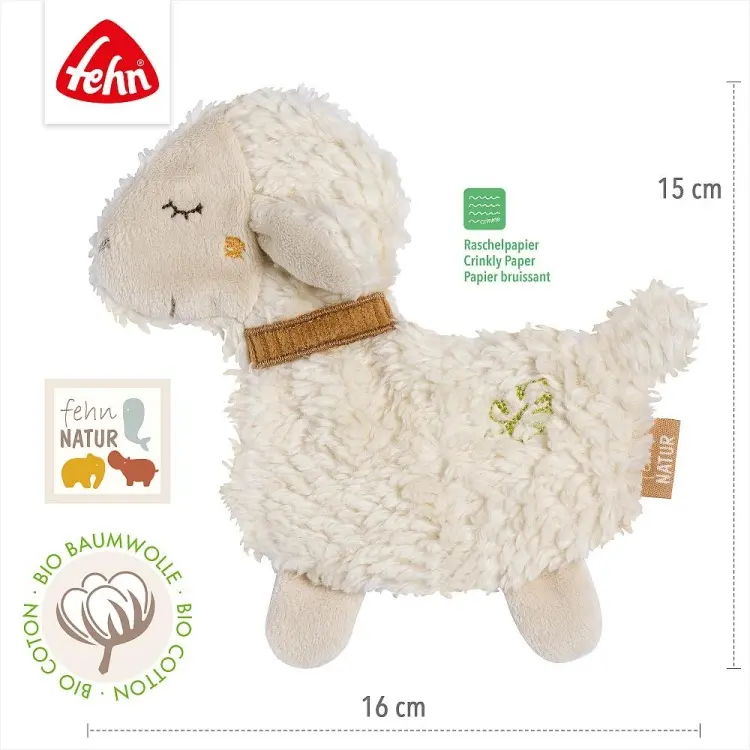 Игрушка-мялка Fehn Овечка NATUR купить,NaN