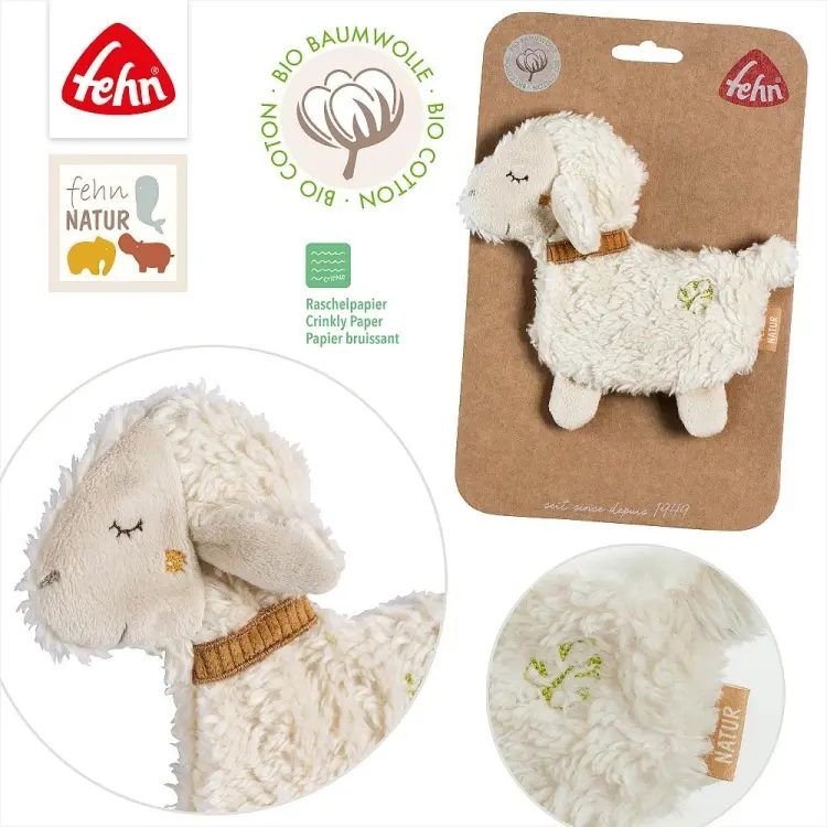 Игрушка-мялка Fehn Овечка NATUR купить,NaN