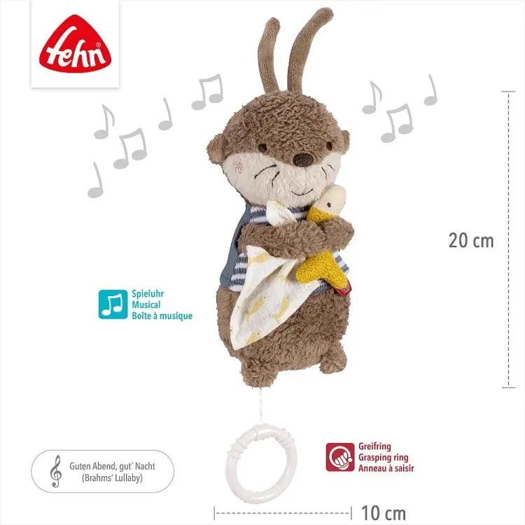 Музыкальная игрушка Fehn подвеска Выдра Тео купить,NaN