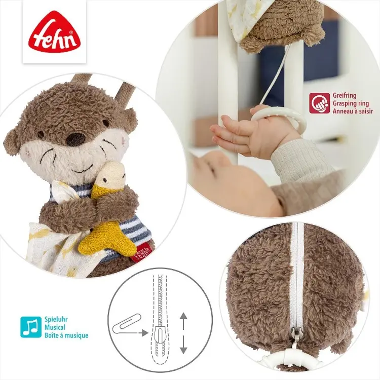 Музыкальная игрушка Fehn подвеска Выдра Тео купить,NaN