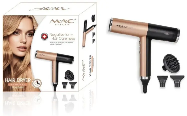 MAC Styler MC-6810 фен черный, золотой купить,NaN