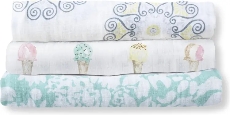 Пеленка текстильная Swaddle Designs Summer Fun SD-454SC-520MC-452Y, 3 шт, 120x120 см купить,NaN