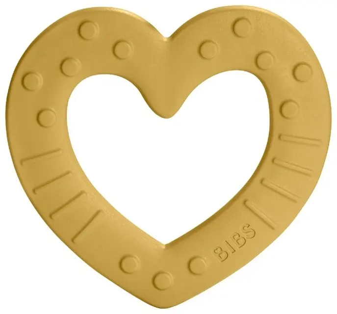Прорезыватель грызунок BIBS Baby Bitie Heart Mustard