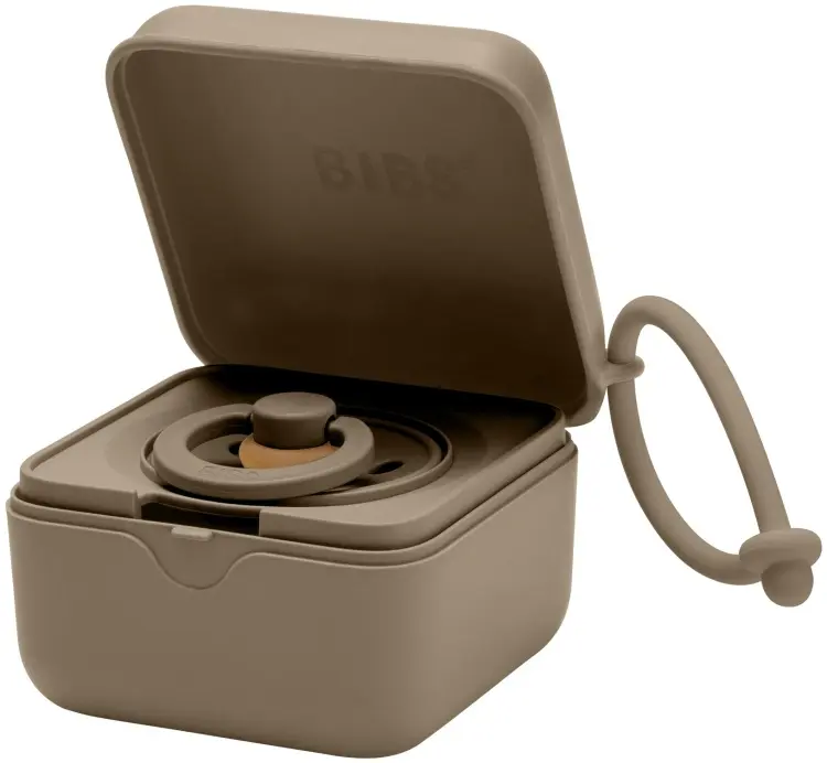 Футляр для пустышек BIBS Pacifier Box Dark Oak, 1 шт, мультиколор купить,NaN