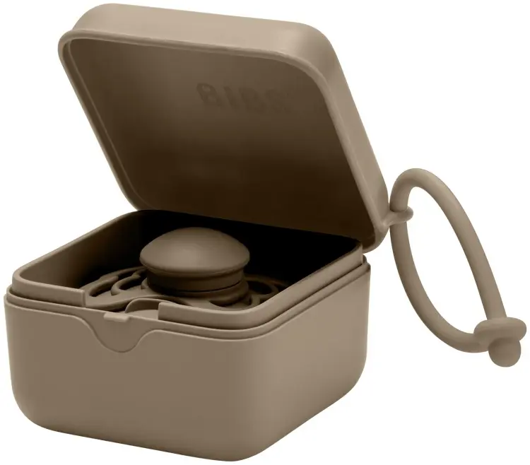 Футляр для пустышек BIBS Pacifier Box Dark Oak, 1 шт, мультиколор купить,NaN