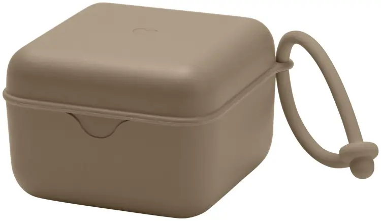 Футляр для пустышек BIBS Pacifier Box Dark Oak, 1 шт, мультиколор купить,NaN