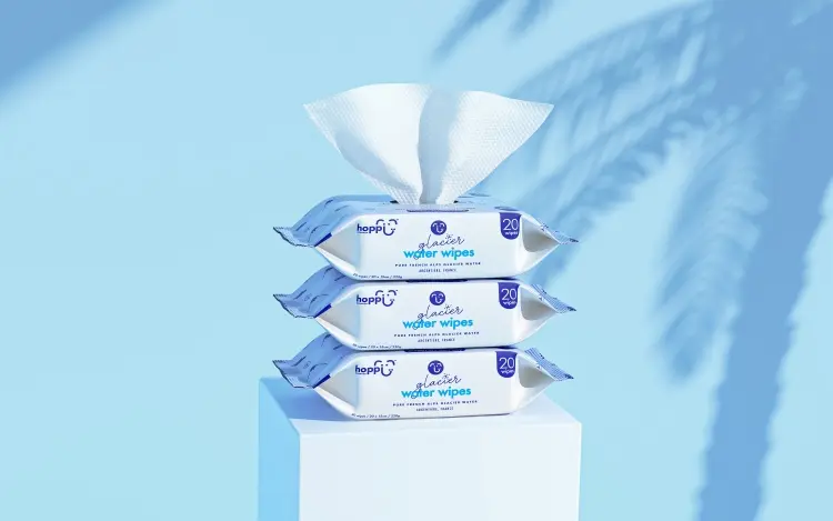 Детские влажные салфетки Hoppi Glacier water wipes 20 шт купить,NaN