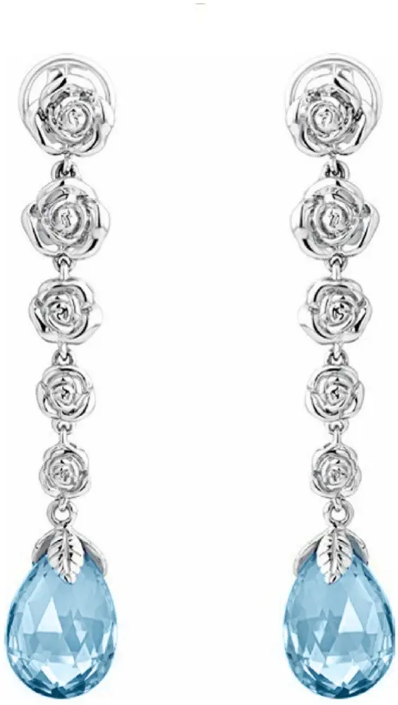 Серьги-цепочки Constella 10037-020804 вес 7.14 г золото, топаз купить,NaN