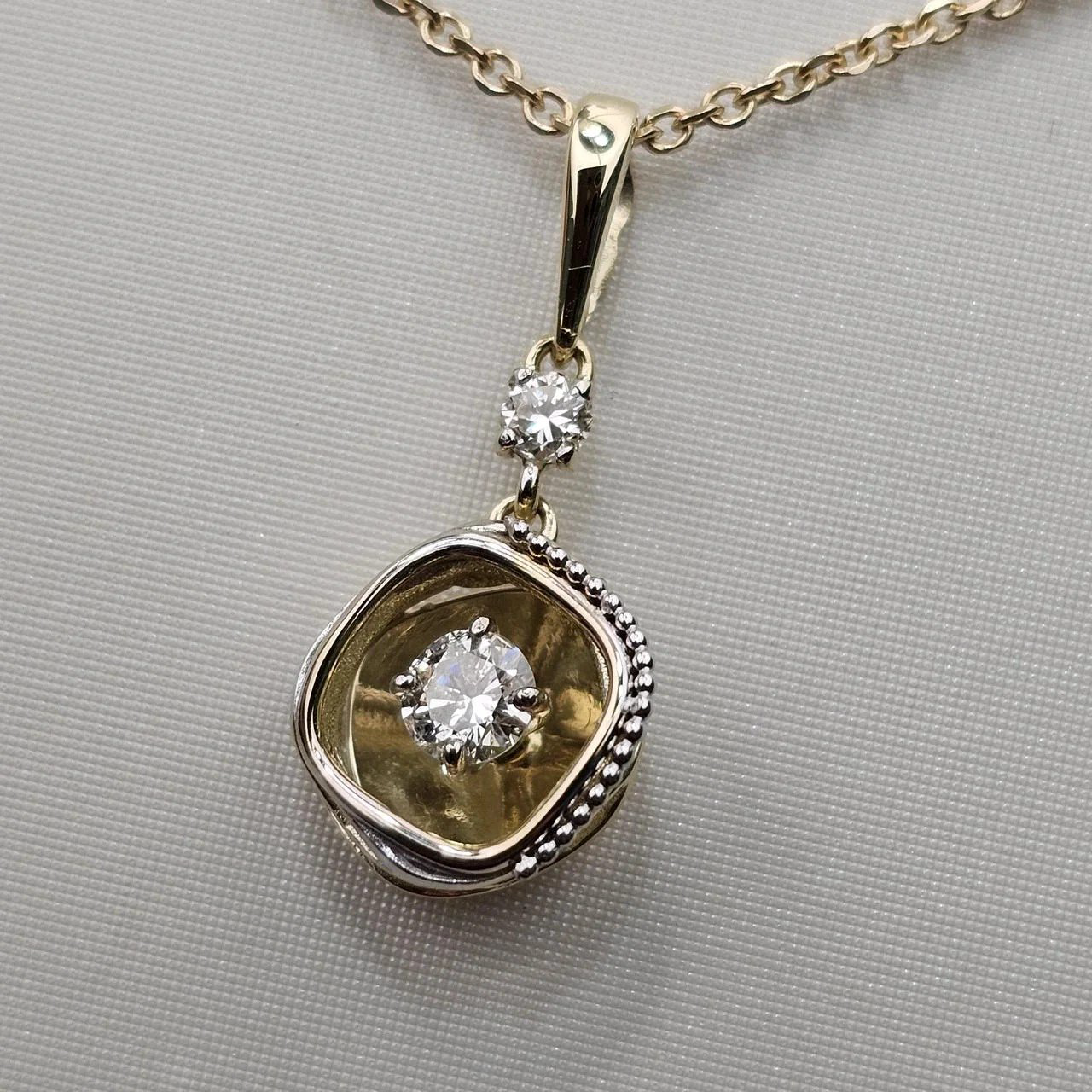 Кулон Deimantas 112358878 1,4гр 0,252ct. купить,NaN